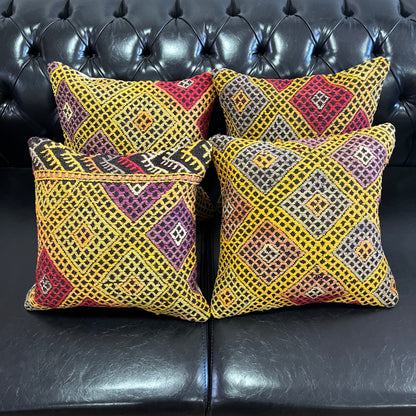 Ethnic Cushion Cover Set (16" x 16")