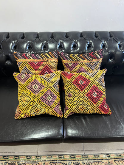 Ethnic Cushion Cover Set (16" x 16")