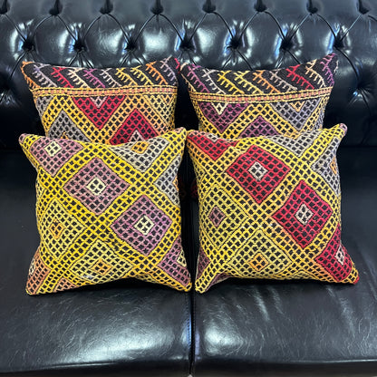 Ethnic Cushion Cover Set (16" x 16")