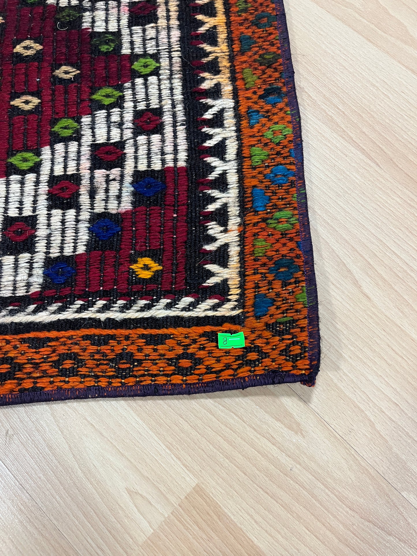 Handwoven Turkish Vintage Kilim (1'8" x 2'6")