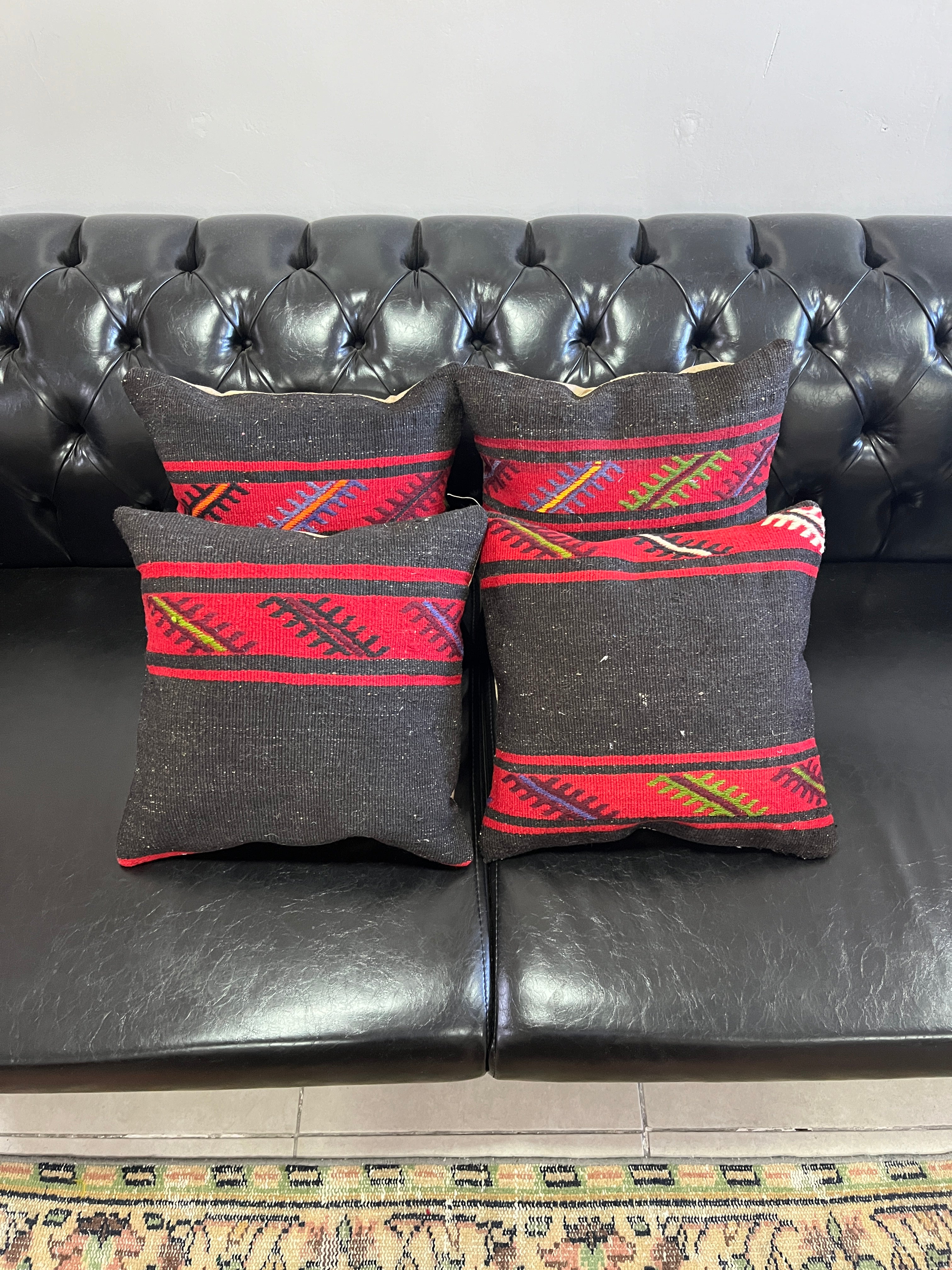 El Yapımı Otantik Yastık Kılıfı Seti