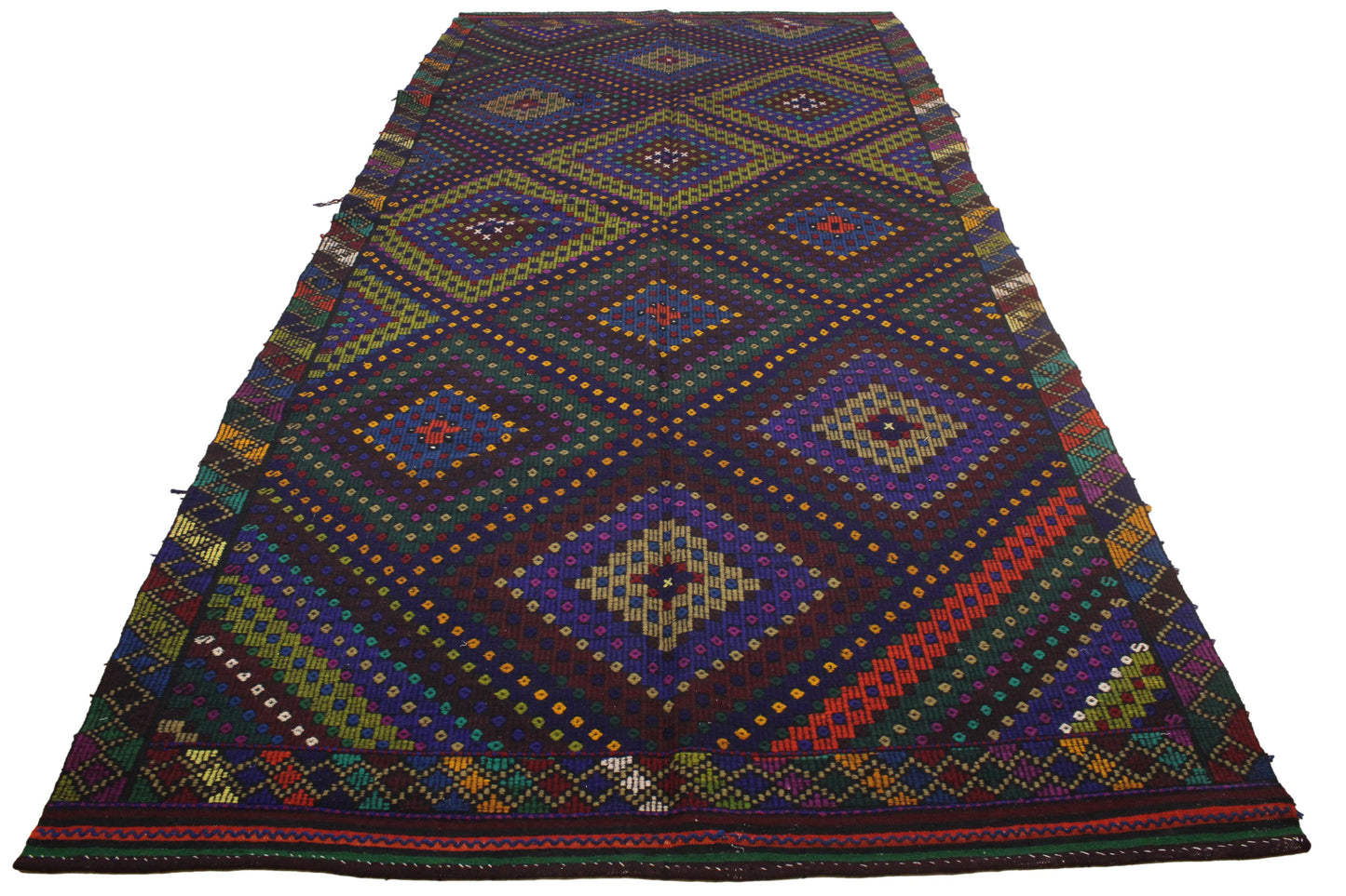 Handwoven Turkish Vintage Kilim (6'0" x 12'6")