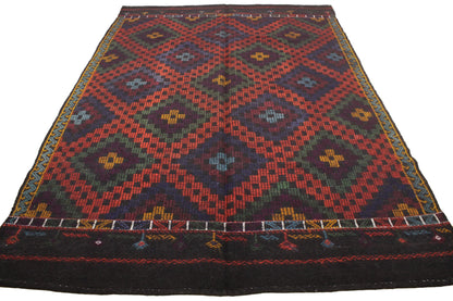 Handwoven Turkish Vintage Kilim (6'8" x 9'8")