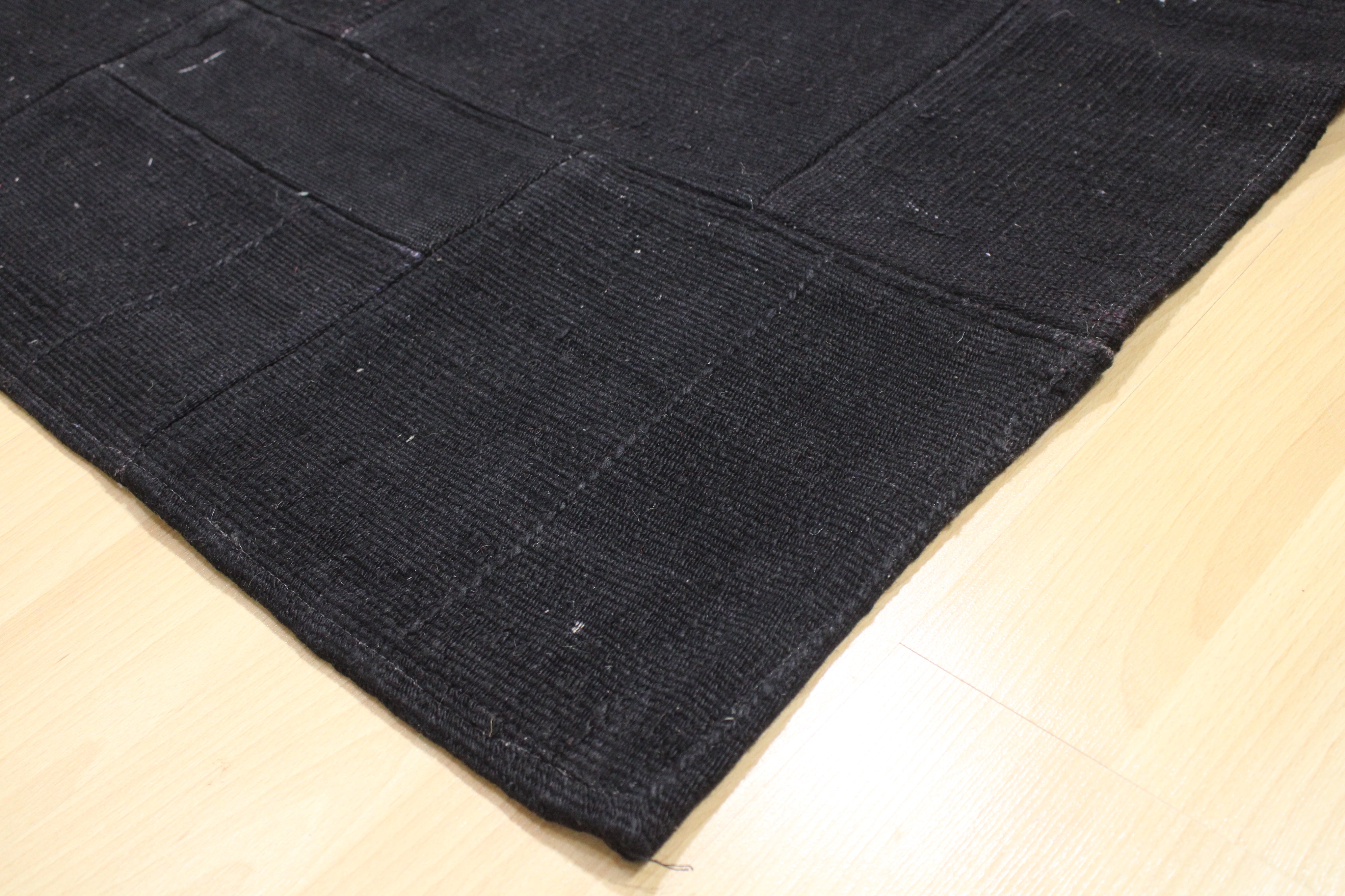 Turkish Patchwork Hand-Knotted Wool Rug