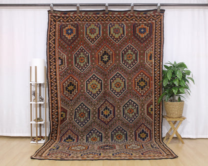 Handwoven Turkish Vintage Kilim (6'1" x 10'1")