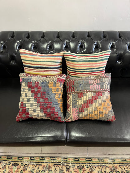 Ethnic Cushion Cover Set (16" x 16")