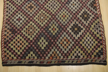 Handwoven Turkish Vintage Kilim (6'2" x 8'3")