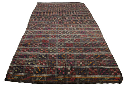 Handwoven Turkish Vintage Kilim (6'0" x 10'7")