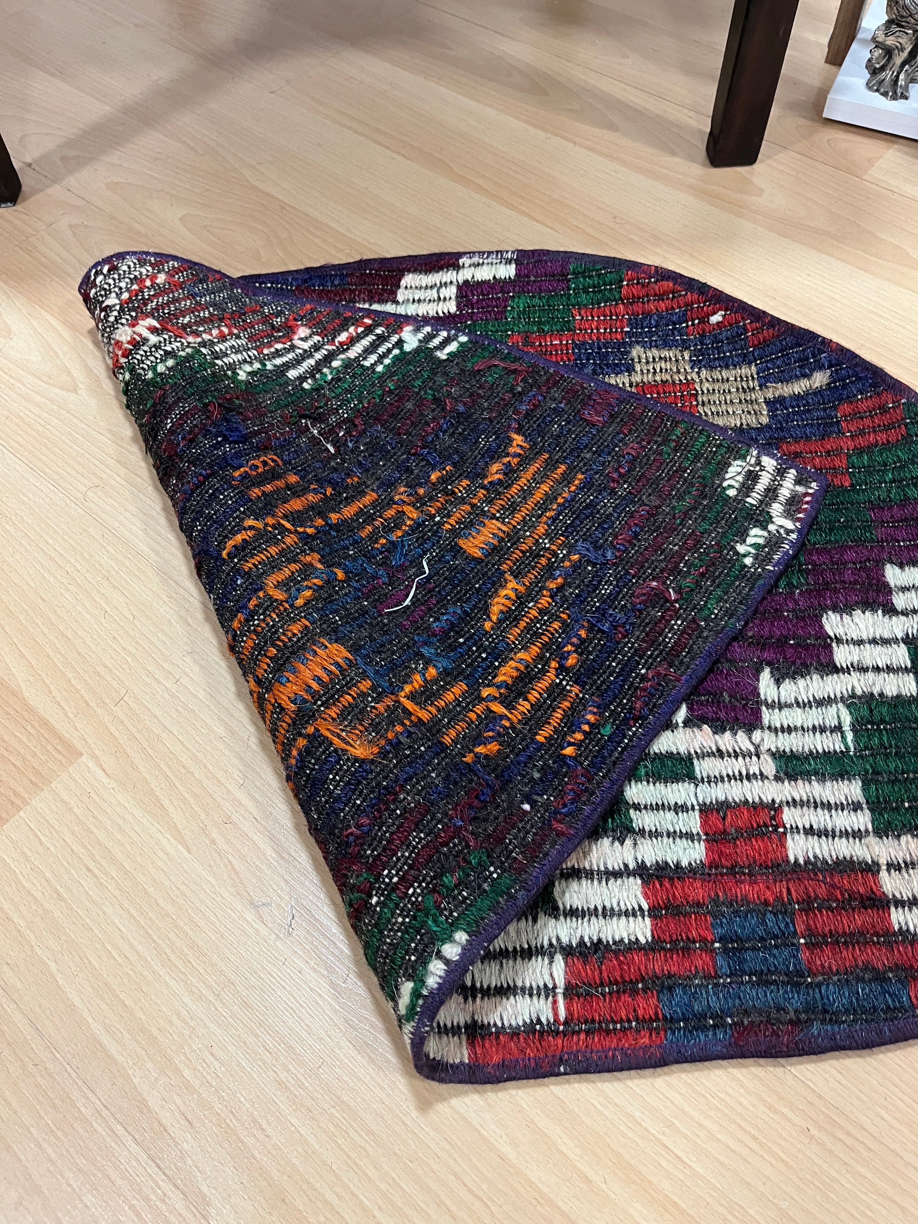 Authentic Handwoven Turkish Doormat Kilim