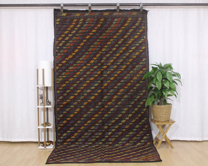 Handwoven Turkish Vintage Kilim (4'11" x 9'6")