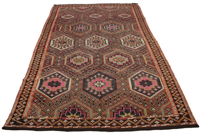 Handwoven Turkish Vintage Kilim (5'9" x 9'7")