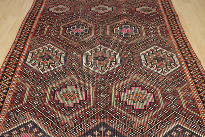 Handwoven Turkish Vintage Kilim (5'9" x 9'7")