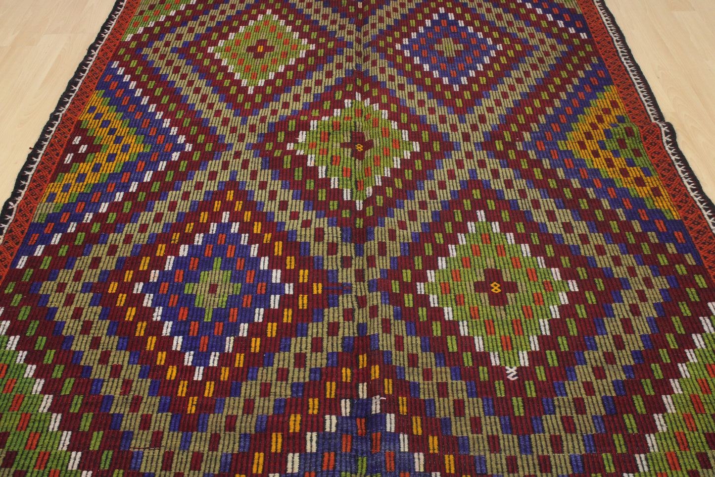 Handwoven Turkish Vintage Kilim (6'3" x 12'1")