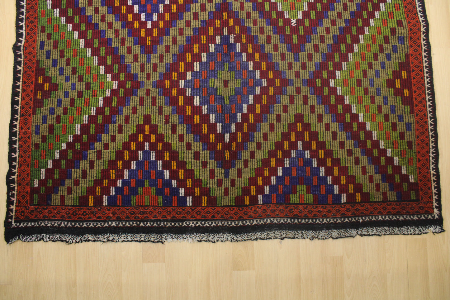 Handwoven Turkish Vintage Kilim (6'3" x 12'1")