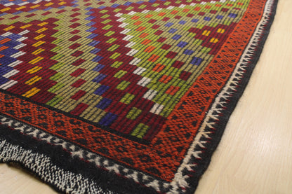 Handwoven Turkish Vintage Kilim (6'3" x 12'1")