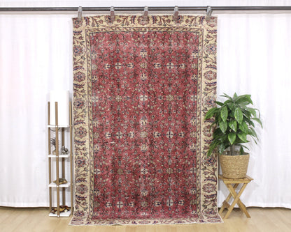 Hand-Knotted Vintage Turkish Rug (5'0" x 8'2")