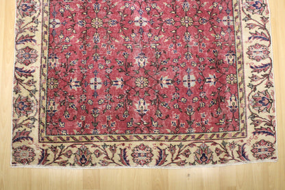 Hand-Knotted Vintage Turkish Rug (5'0" x 8'2")