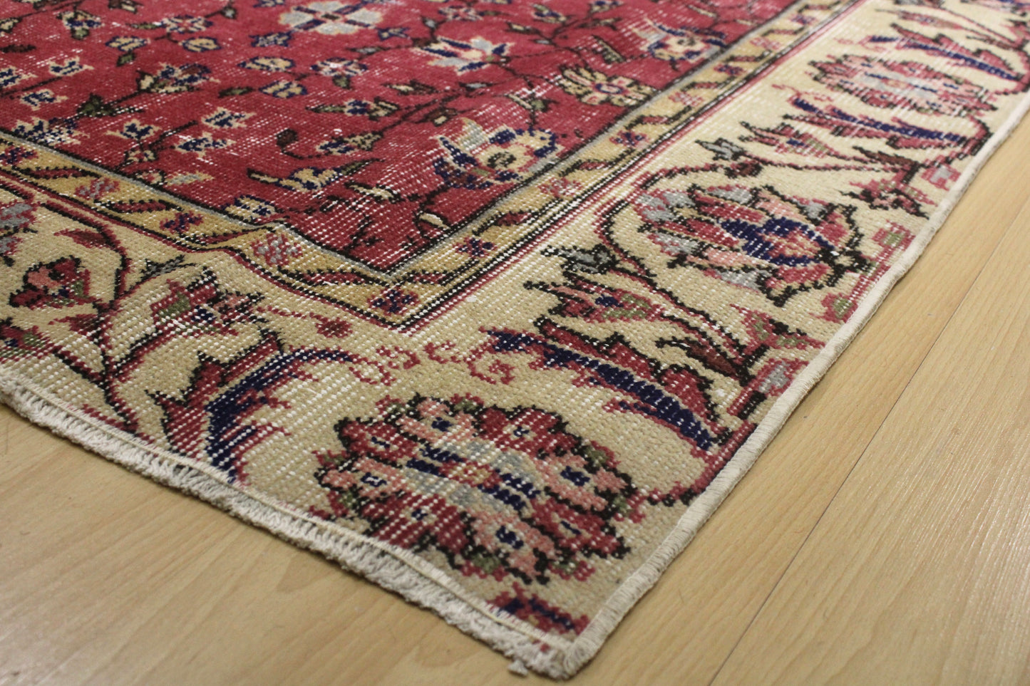 Hand-Knotted Vintage Turkish Rug (5'0" x 8'2")