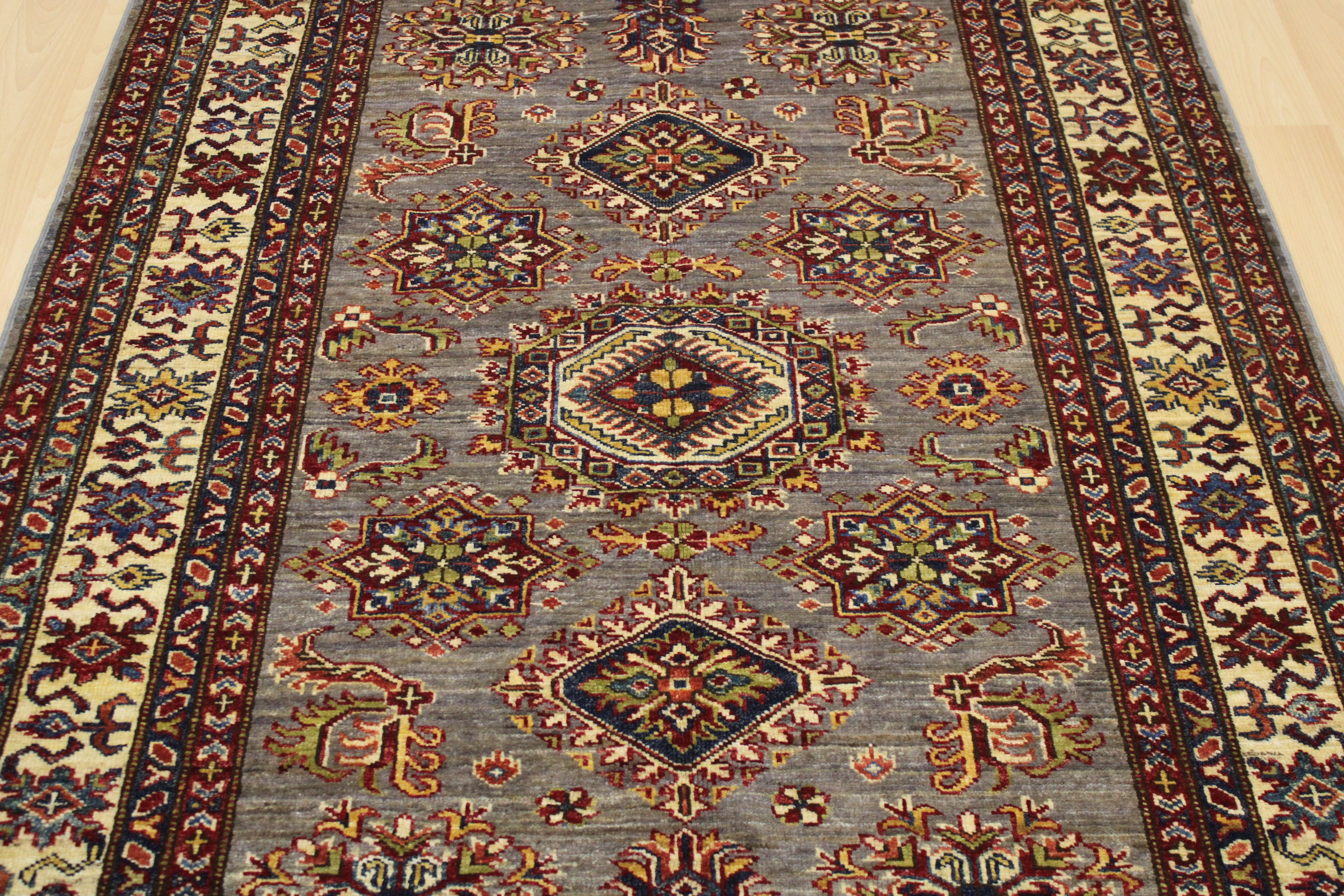 Afghan Handmade Fine Quality Kazak "Shirvan" Rug