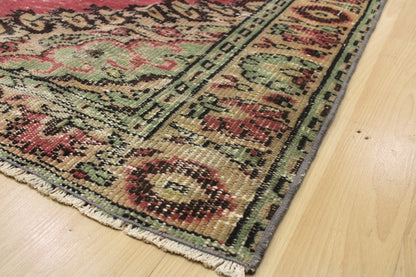 Hand-Knotted Vintage Turkish Rug (5'8" x 8'10")