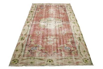 Hand-Knotted Vintage Turkish Rug (5'1" x 8'7")