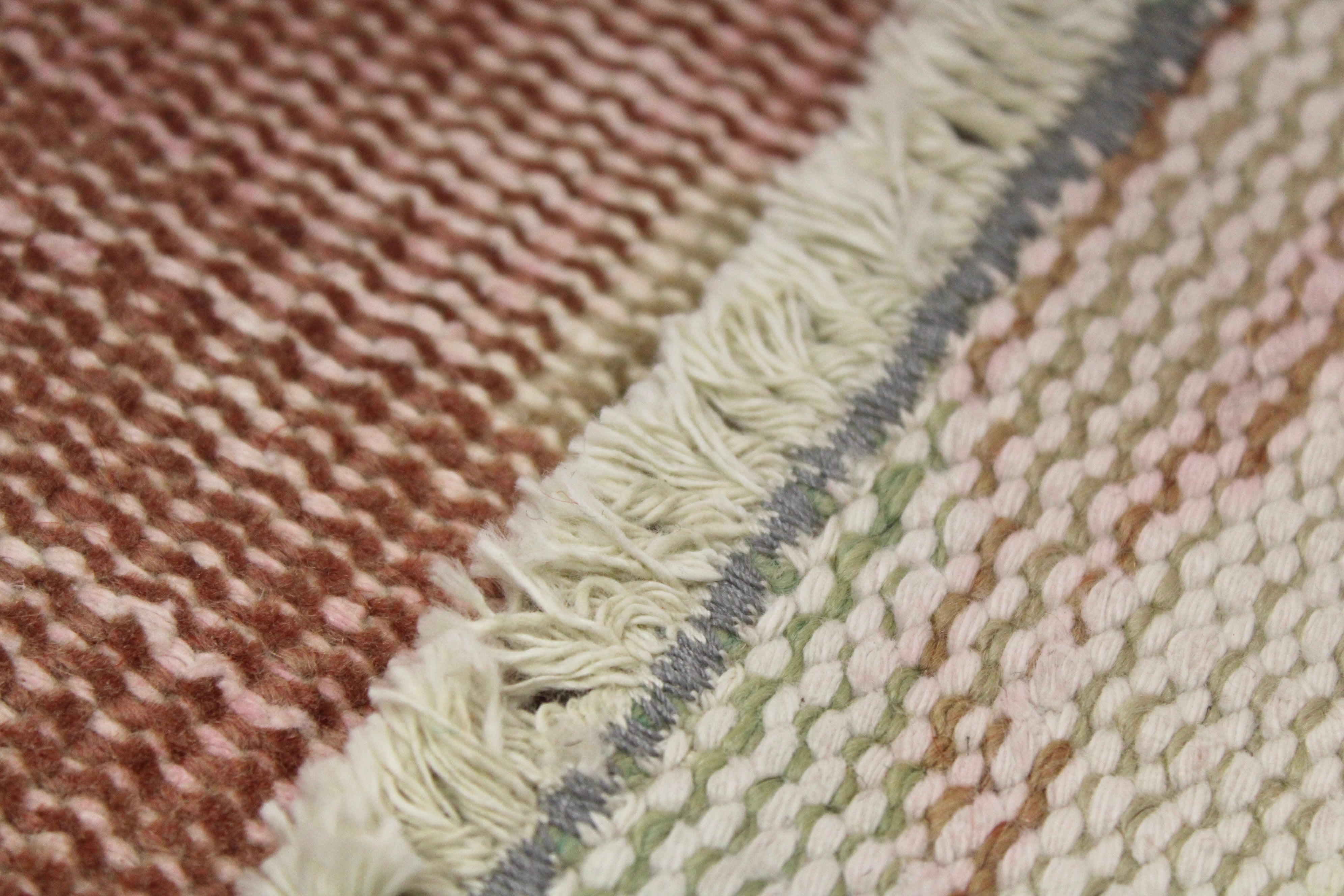 Turkish Vintage Hand-Knotted Wool Rug