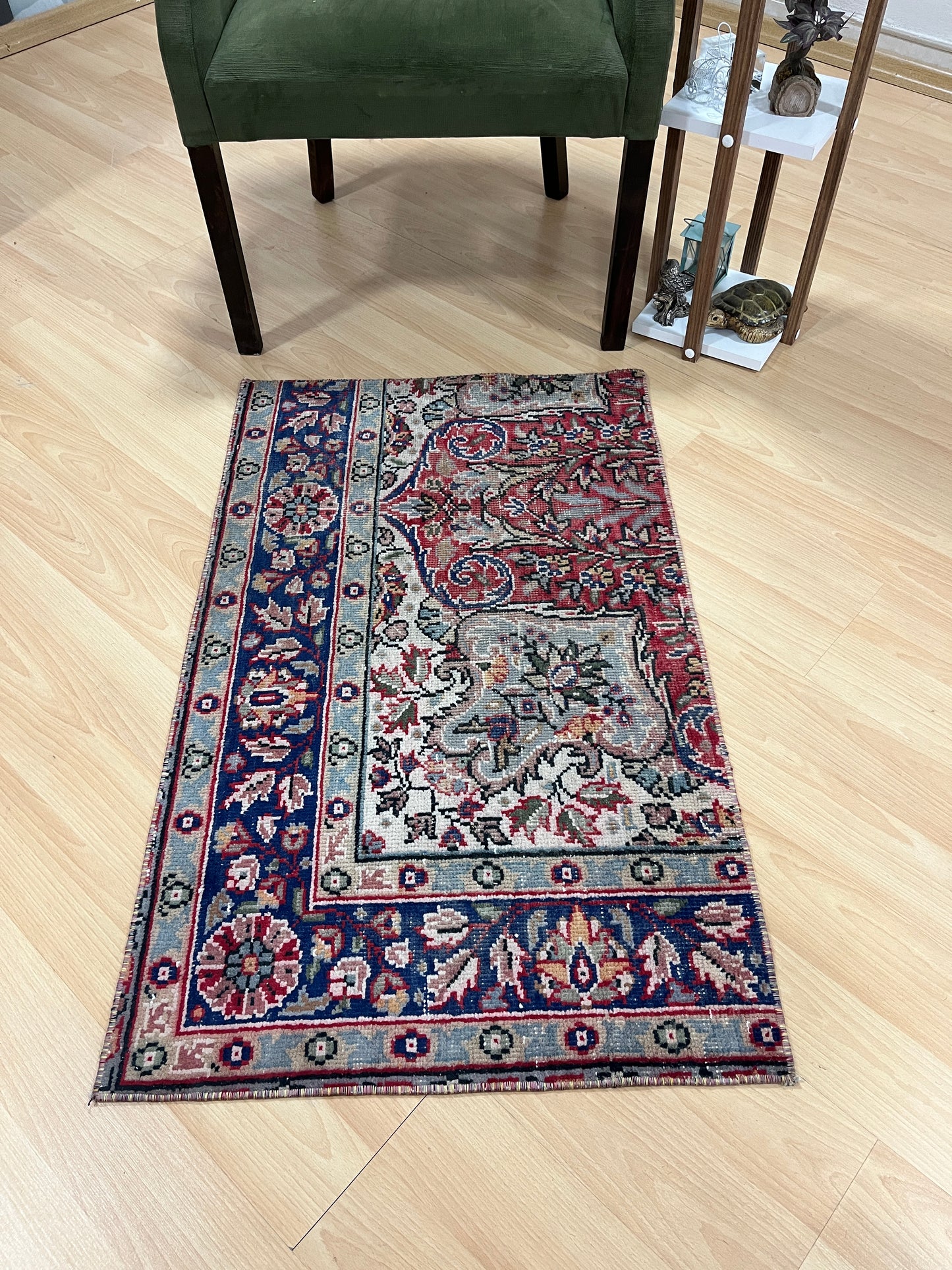 Hand-Knotted Vintage Turkish Rug (2'0" x 3'3")