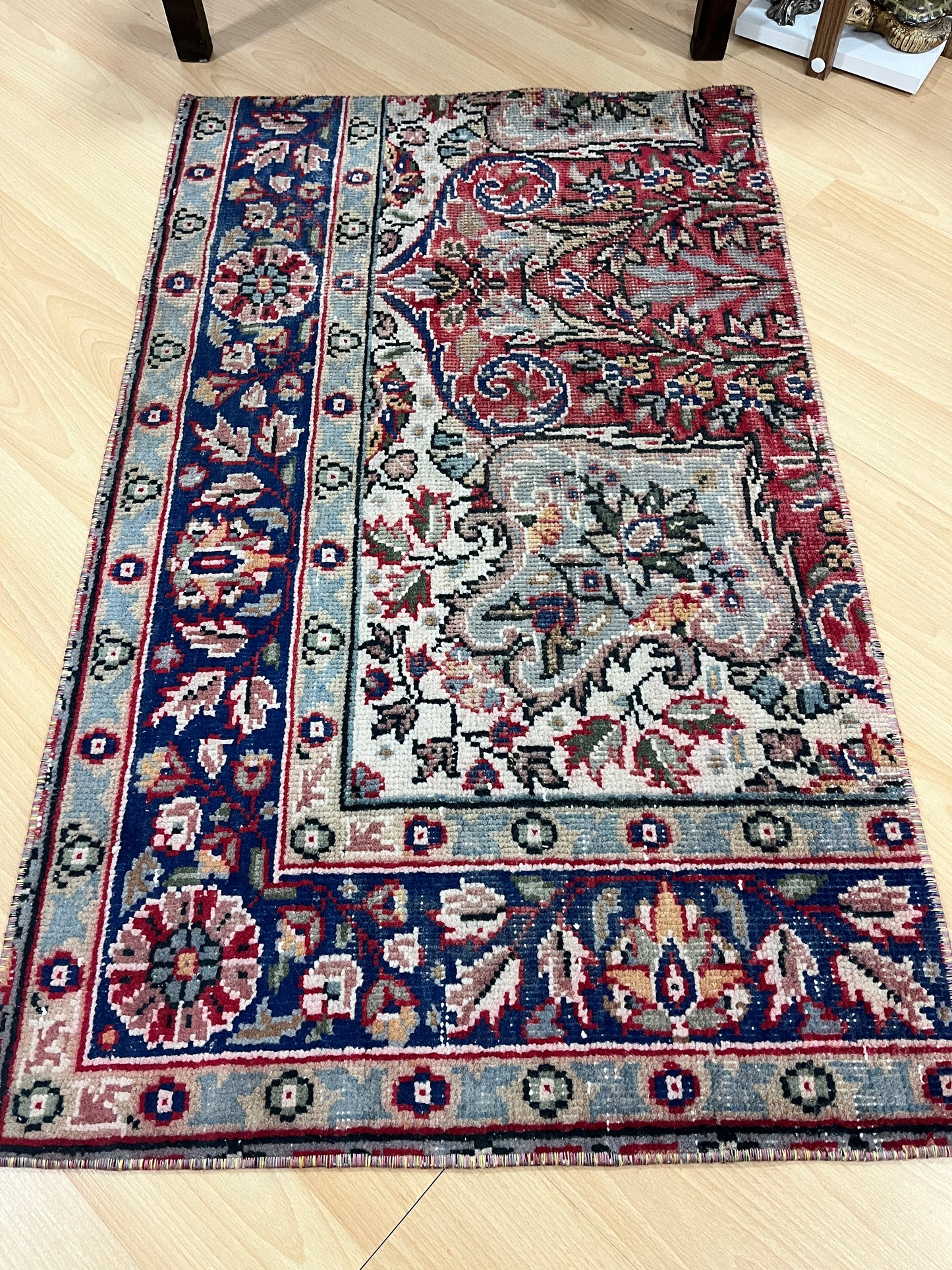 Hand-Knotted Vintage Turkish Rug (2'0" x 3'3")