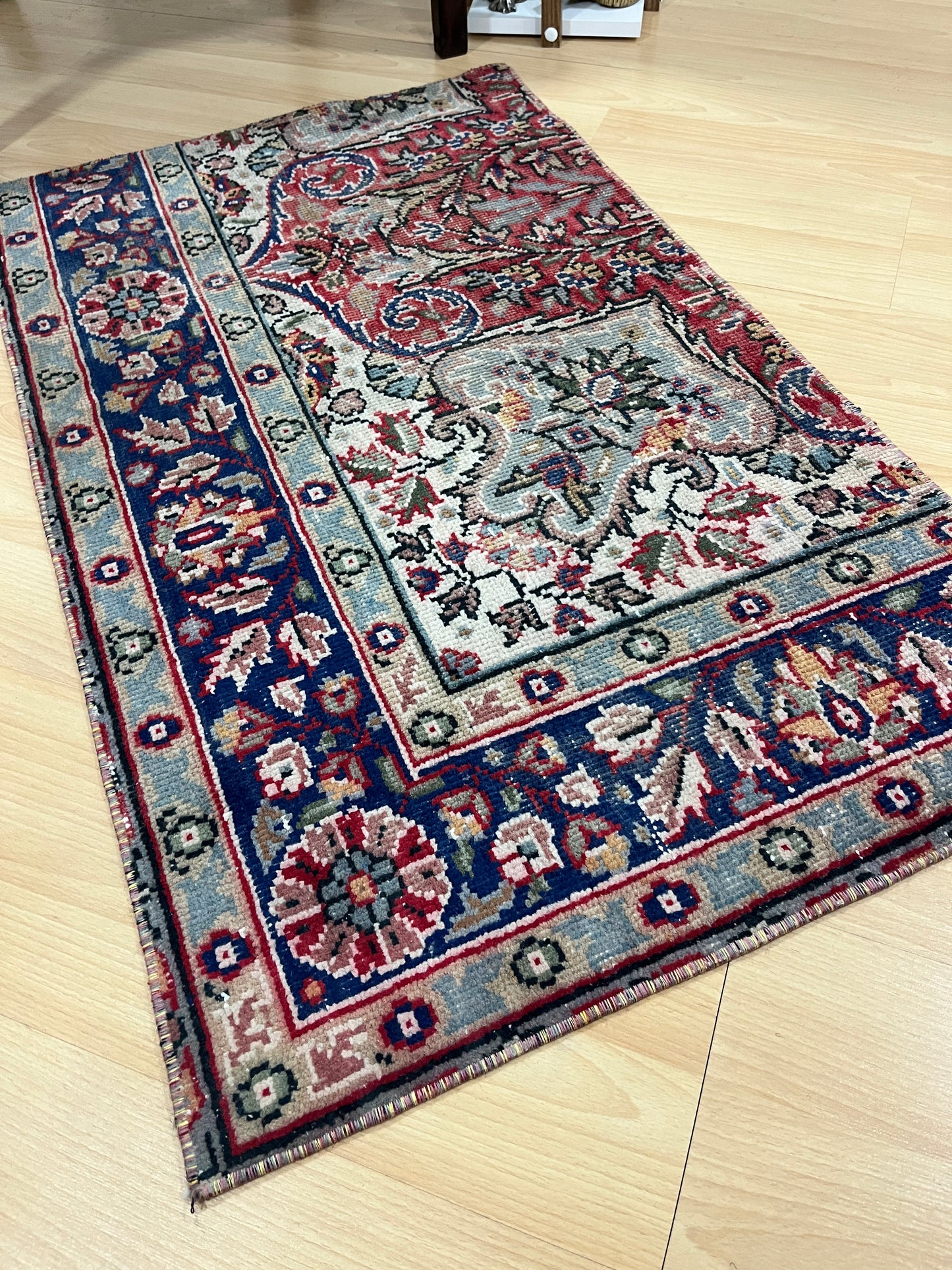 Hand-Knotted Vintage Turkish Rug (2'0" x 3'3")