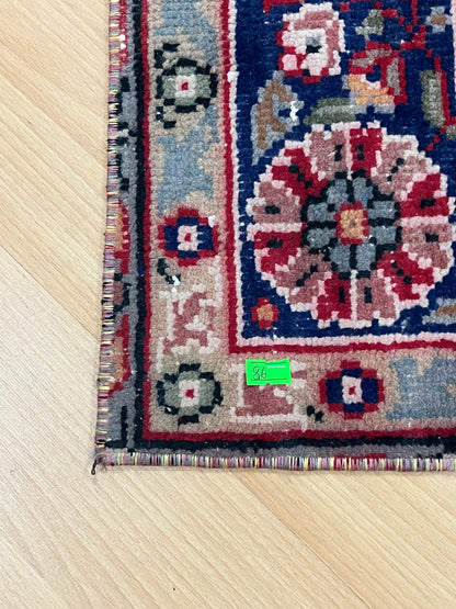 Hand-Knotted Vintage Turkish Rug (2'0" x 3'3")