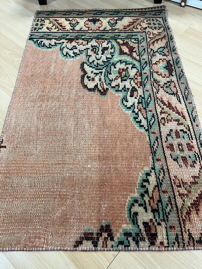 Hand-Knotted Vintage Turkish Rug (2'0" x 3'3")