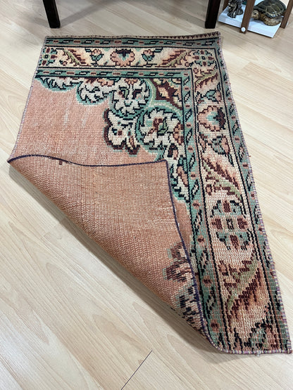 Hand-Knotted Vintage Turkish Rug (2'0" x 3'3")