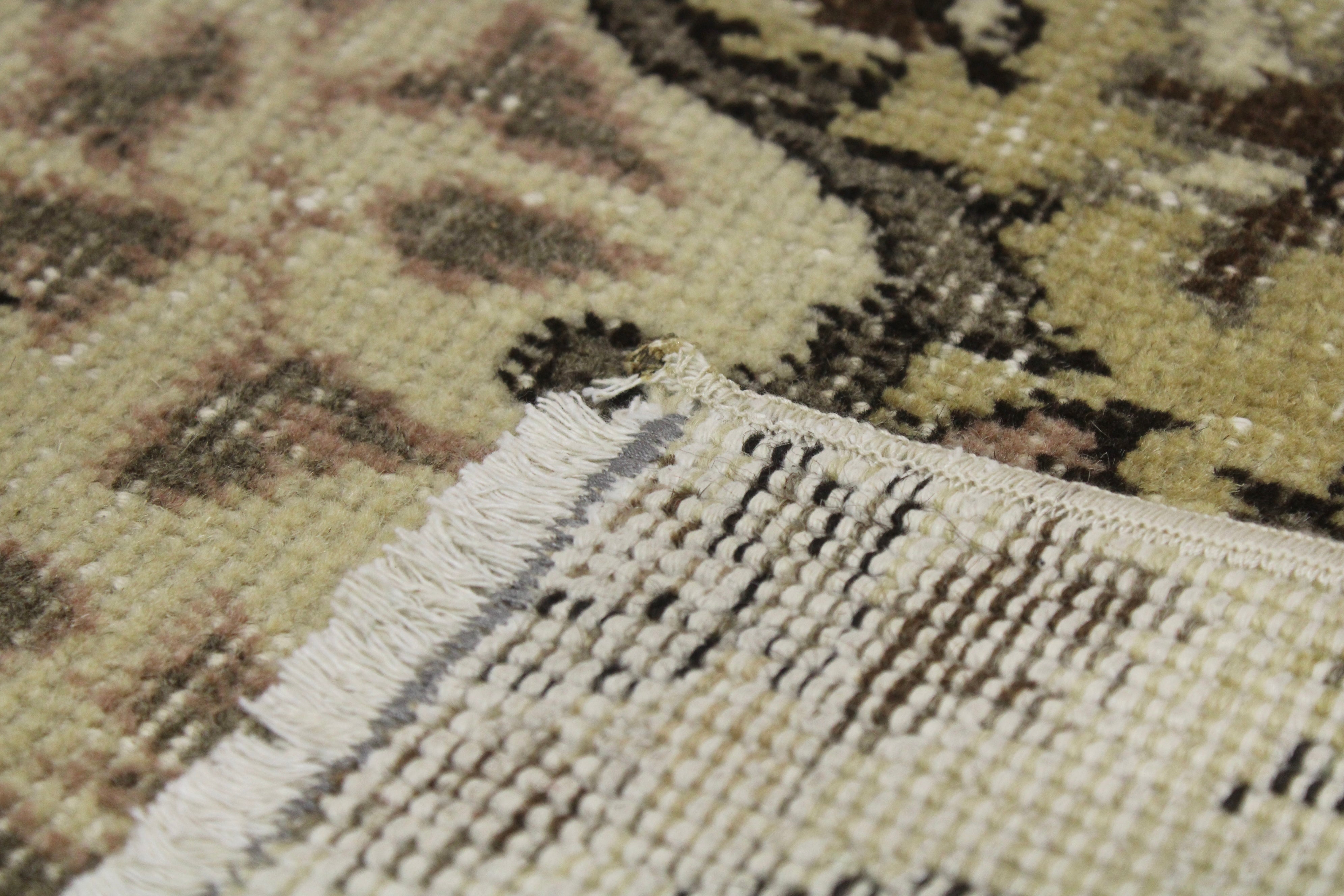 Turkish Vintage Hand-Knotted Wool Rug