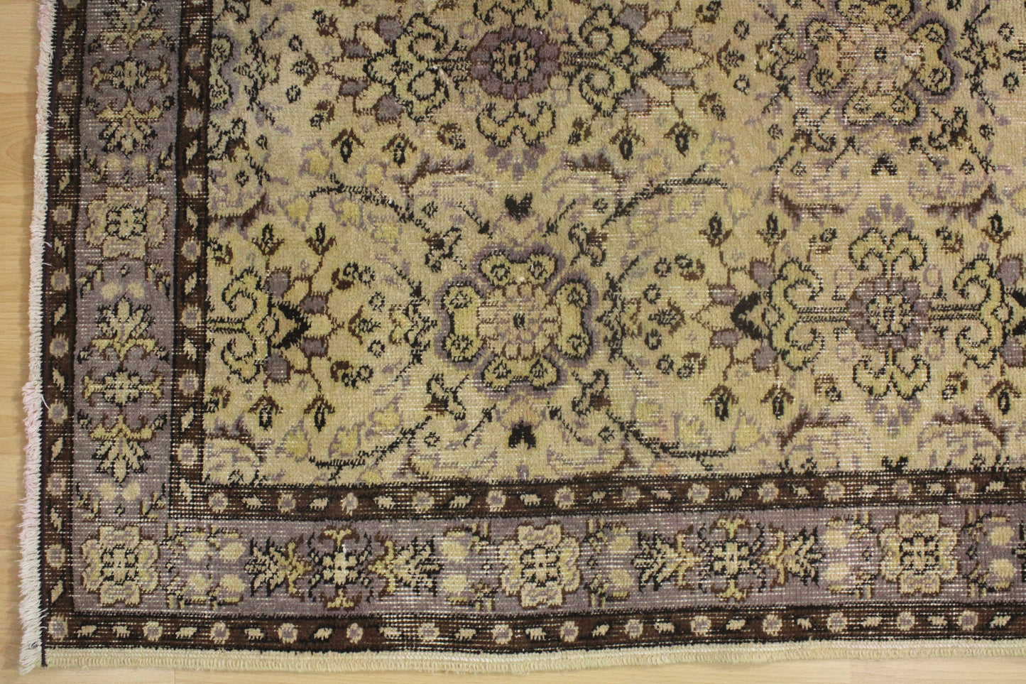 Hand-Knotted Vintage Turkish Rug (3'11" x 6'11")