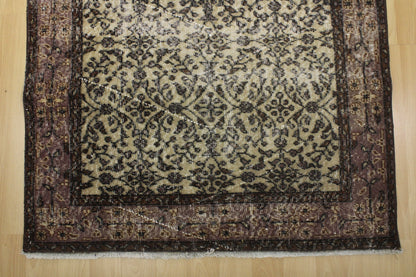 Hand-Knotted Vintage Turkish Rug (3'8" x 6'11")