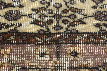 Hand-Knotted Vintage Turkish Rug (3'8" x 6'11")