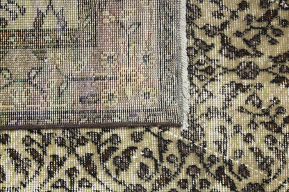 Hand-Knotted Vintage Turkish Rug (3'8" x 6'11")