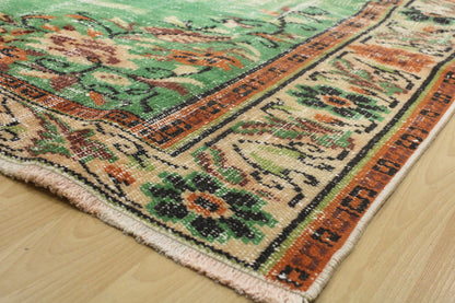 Hand-Knotted Vintage Turkish Rug (6'2" x 9'5")