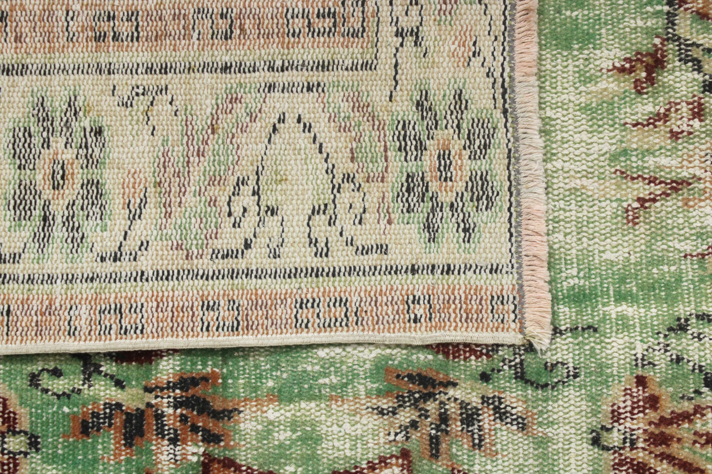 Hand-Knotted Vintage Turkish Rug (6'2" x 9'5")