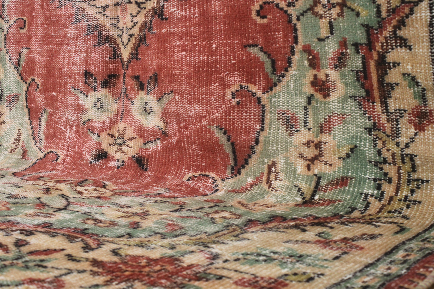 Hand-Knotted Vintage Turkish Rug (5'1" x 9'3")