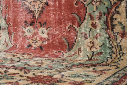 Hand-Knotted Vintage Turkish Rug (5'1" x 9'3")