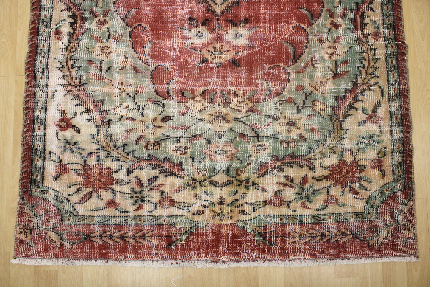 Hand-Knotted Vintage Turkish Rug (5'1" x 9'3")