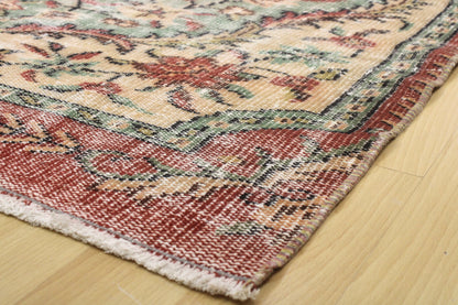 Hand-Knotted Vintage Turkish Rug (5'1" x 9'3")