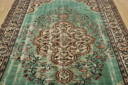 Hand-Knotted Vintage Turkish Rug (6'1" x 9'9")