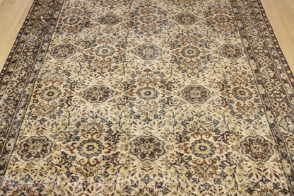 Hand-Knotted Vintage Turkish Rug (5'5" x 9'3")