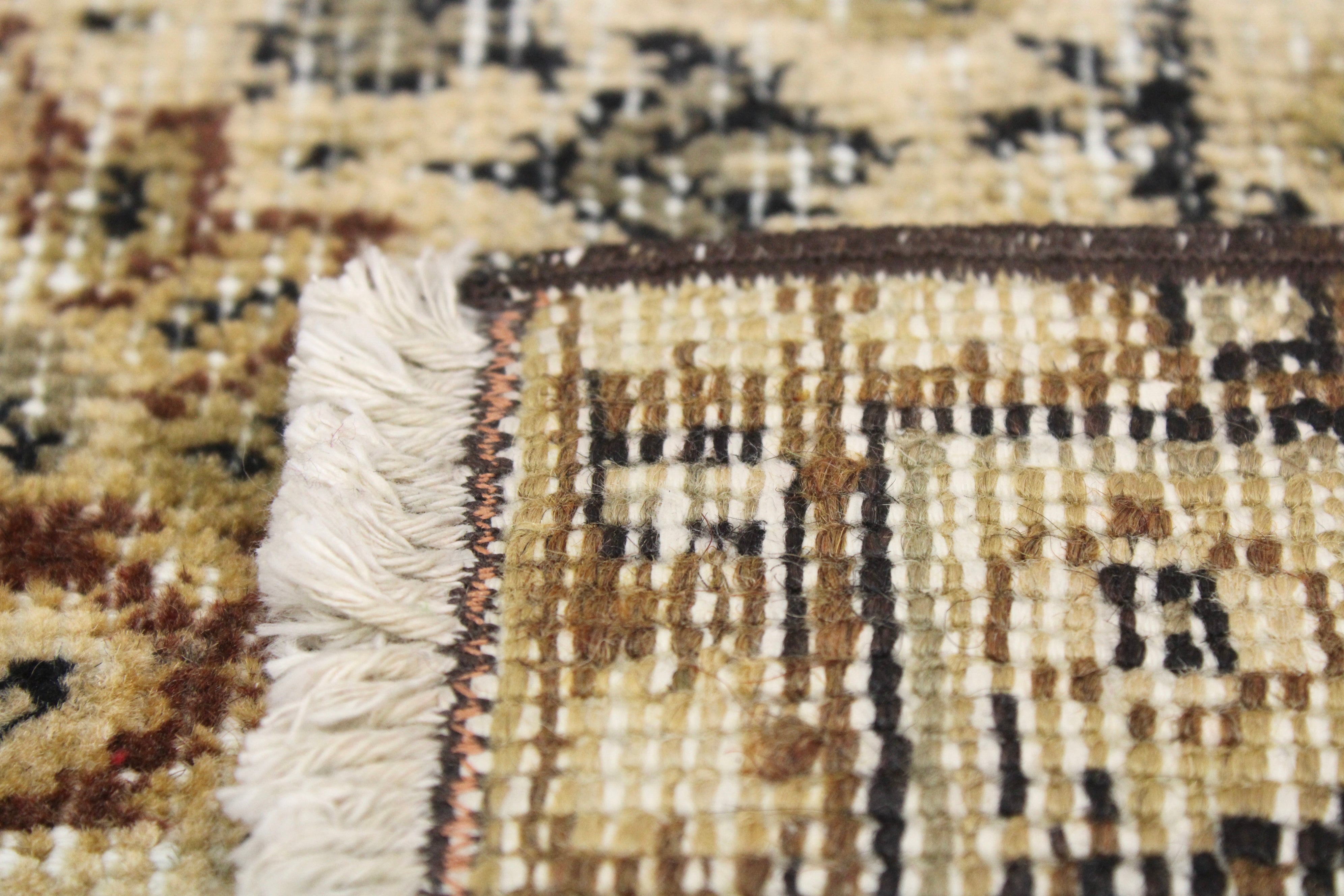 Turkish Vintage Hand-Knotted Wool Rug