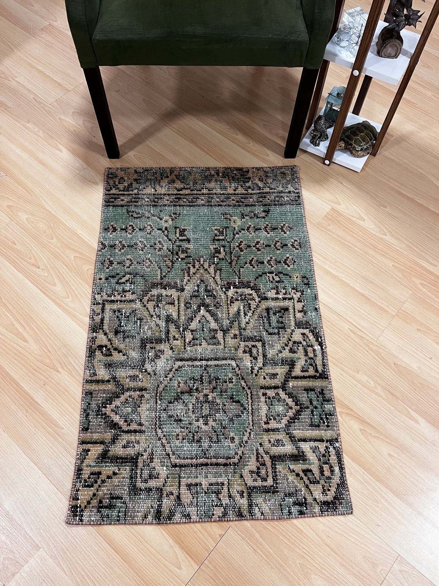 Hand-Knotted Vintage Turkish Rug (2'0" x 3'3")