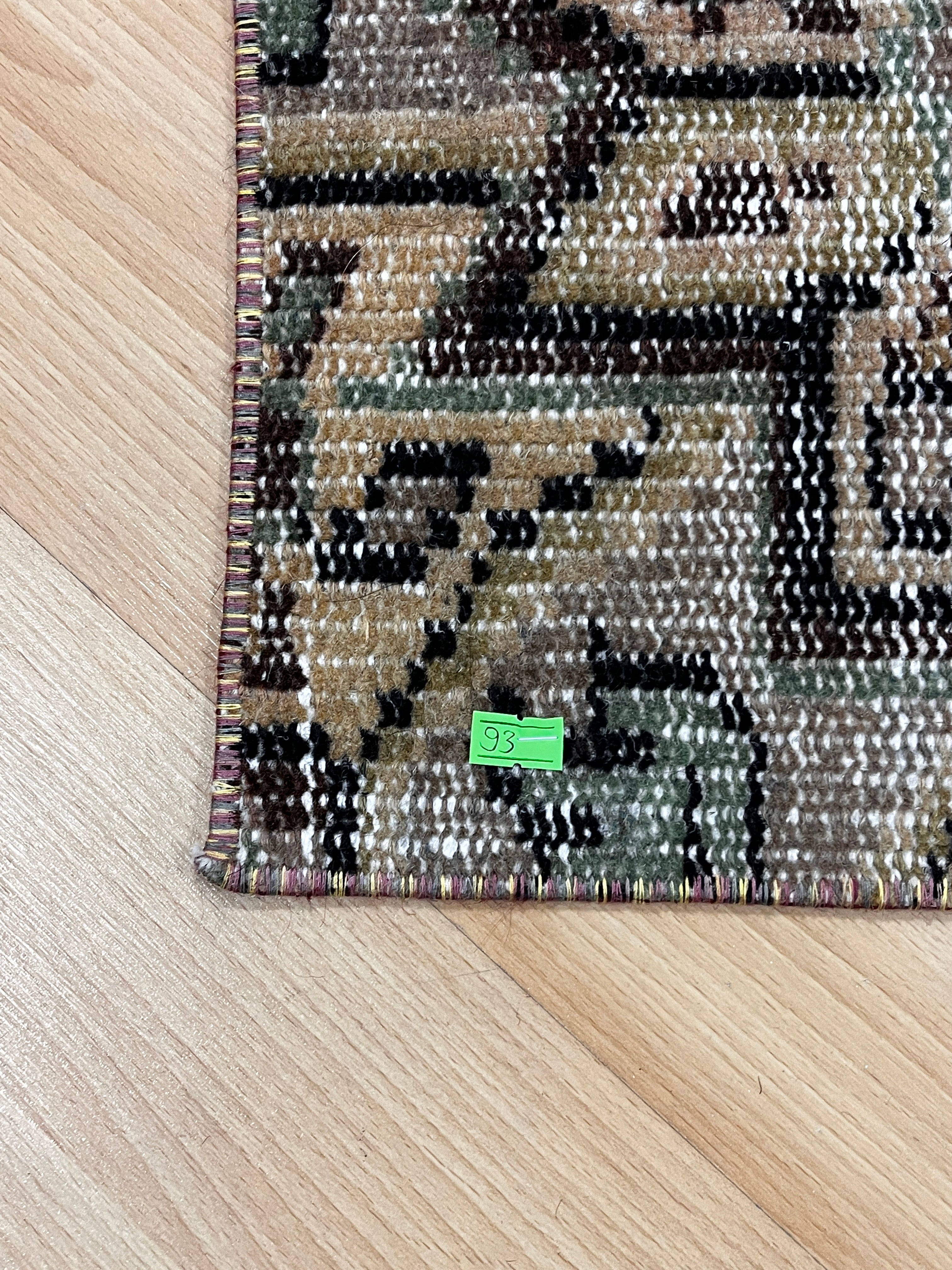 Turkish Vintage Hand-Knotted Wool Rug