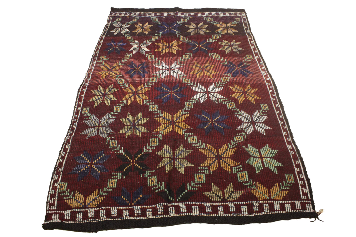 Handwoven Turkish Vintage Kilim (5'1" x 8'6")