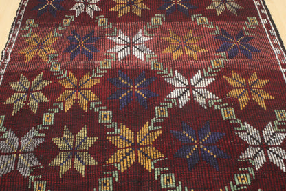 Handwoven Turkish Vintage Kilim (5'1" x 8'6")